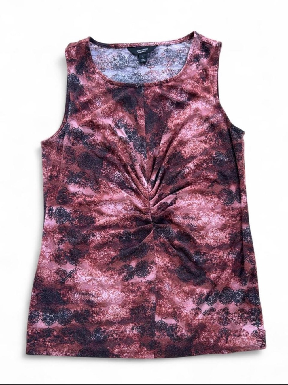 Simply Vera Vera Wang Printed Twist-Front Tank Top